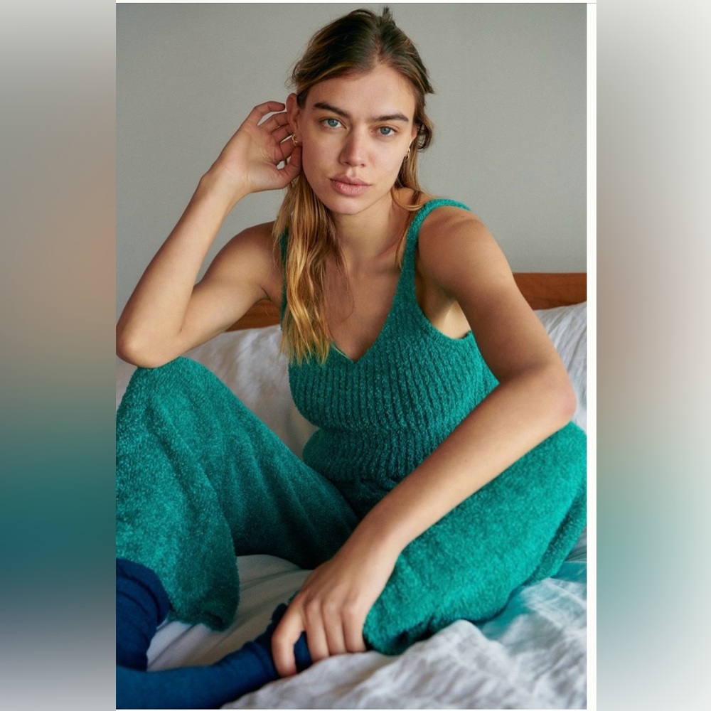 Anthropologie Lorna Fuzzy Sweater Set [tank + pants]